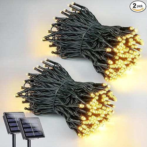 2 Pack 200 LED Solar String Lights by EEW