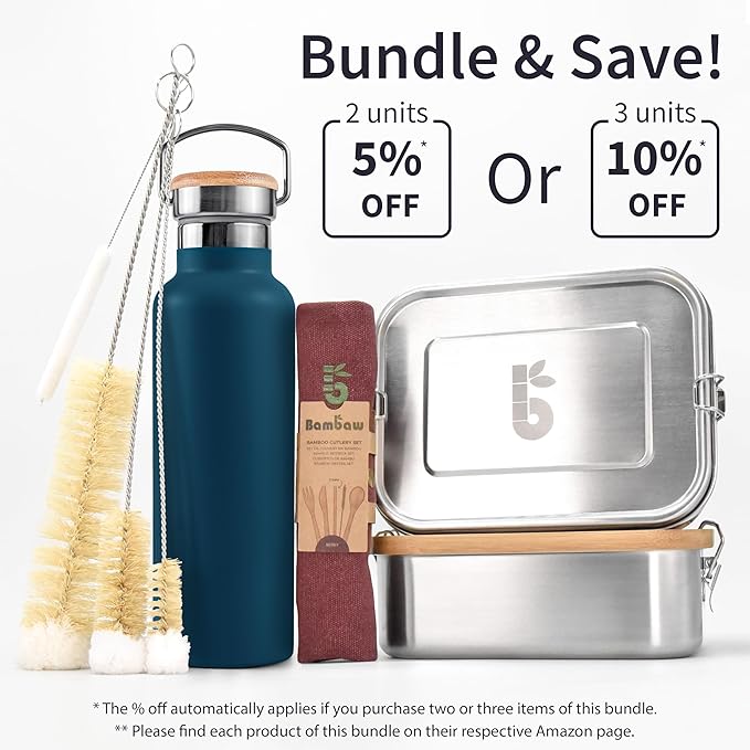 Bambaw Insulated Water Bottle 16 oz, Stainless Steel Water Bottle Insulated - Image 8