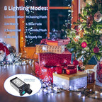 JMEXSUSS 200 LED White Christmas Lights Outdoor, 66ft Christmas Tree Lights - Image 2