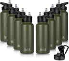 HASLE OUTFITTERS 32 oz Insulated Water Bottle Stainless Steel Double Walled by HASLEOUTFITTERS