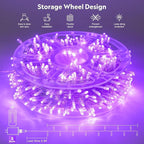 JMEXSUSS 400 LED Purple Christmas Lights Indoor Outdoor, 132 ft String Lights - Image 7