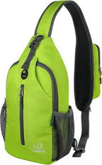 WATERFLY Crossbody Sling Backpack Sling Bag Travel Hiking Chest Bag Daypack by Waterfly