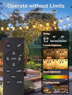 Brightever 50FT Solar String Lights Outdoor Waterproof, Patio Lights Solar - Image 4