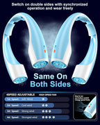 Rohent Rechargeable Neck Fan for Cooling: Powerful High Speed Battery Operated - Image 5