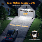 Onforu 4500LM Solar Lights Outdoor, 3 Heads Security Lights - Image 3