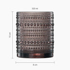 Khen Hobnail Beaded Highball Drinking Tumbler Glasses | Set of 6 | Color - Image 5