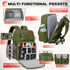 RAINSMORE Camera Bag Backpack for DSLR/SLR/Mirrorless Camera Bags for - Image 2