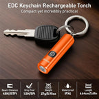 Blukar Rechargeable EDC Flashlight, Mini Keychain Flash Light - Image 2