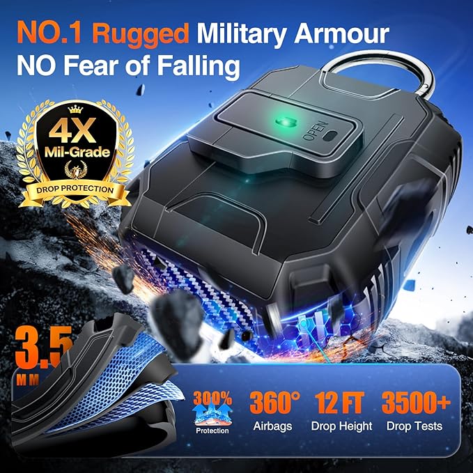 Armoured Heavy Duty for AirPods 4th Generation Case - Image 2