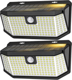 Aootek Solar Lights Outdoor 182 LEDs 2500Lm Solar Motion Sensor Lights IP65 by Lightupeveryconer