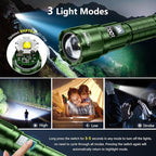 WdtPro LED Rechargeable Flashlight 2 Pack, Super Bright Zoomable 6000 Lumens - Image 3
