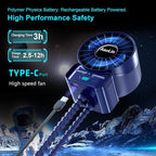 multifunctional USB rechargeable portable stroller small fan 4 speed 6600rpm - Image 4