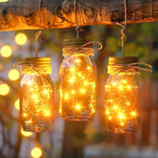 Minetom Fairy Lights Plug in, 33Ft 100 LEDs Waterproof Silver Wire Firefly - Image 6