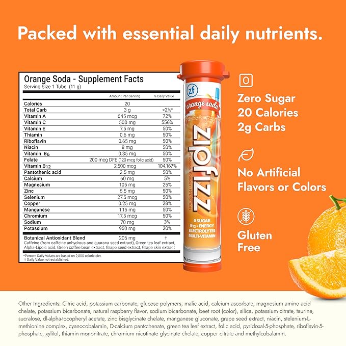 Zipfizz Daily Energy Drink Powder, 12 Pack | 3-in-1 Sustained Energy, Rapid - Image 6
