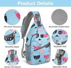 ZOMAKE Sling Bag, Small Crossbody Sling Backpack, Water Resistant Shoulder - Image 4