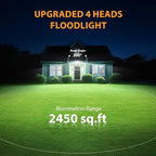 Abovizo 90W Flood Lights Outdoor, 10000LM Dusk to Dawn Outdoor Lighting - Image 5