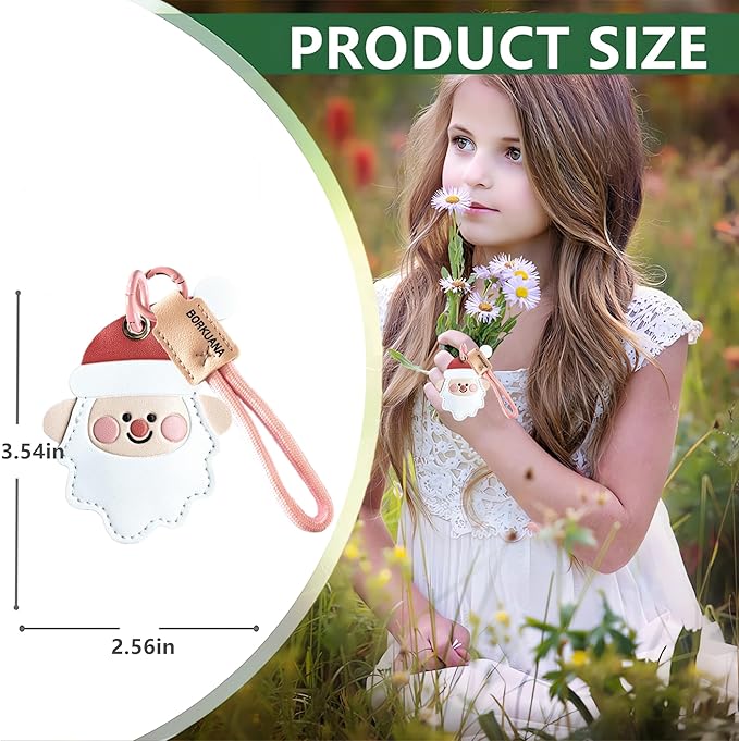 Leather Keychain Holder Case Compatible - Image 2