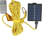 Solar Luminous Paracord Rope, 23ft Solar-Powered Yellow Glow Rope - Image 6