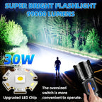 Rechargeable LED Flashlight, Super Bright 99000 High Lumens Flash Light - Image 2