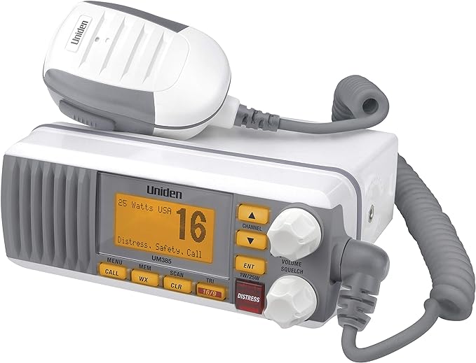 Uniden UM385 25 Watt Fixed Mount Marine Vhf Radio, Waterproof IPX4 - Image 7