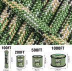 750lb Paracord Rope - 4mm 11 Strand Parachute para Cord Spool Rope Utility - Image 7