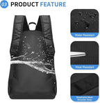 Hiking Daypack Packable, Camping Backpack Water Resistant Lightweight Polyester - Image 4