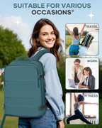 coofay Large Travel Backpack For Women Men Airline Approved Carry On Backpack - Image 9