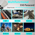VVAAGG Reflective Paracord Rope 100FT, 7 Strand Nylon para Cord Lanyard Utility - Image 7