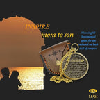 Brass Compass Gift to My Son Never Forget I Love You, Sentimental Keepsake from - Image 4
