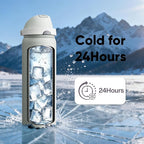 Insulated Water Bottle with Straw - Image 7