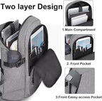 Mancro Laptop Backpack for Travel, Anti-theft Laptop Backpack for Men Business - Image 2