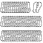 60PCS M5 Heavy Duty Carabiner Clip, 2Inch Snap Hook Quick Link Small Carabiner by XHAMXE