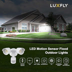LED Motion Sensor Outdoor Lights, 34W 3500LM 5000K Daylight, IP65 Waterproof - Image 2