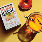 PURE KICK Energy Singles To Go Drink Mix, Peach Tea, Includes 12 Boxes - Image 3
