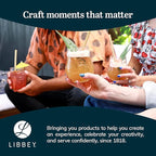 Libbey Tiki Split Glass Tumbler Set, Vintage-Style Quirky Drinking Glasses Set - Image 6