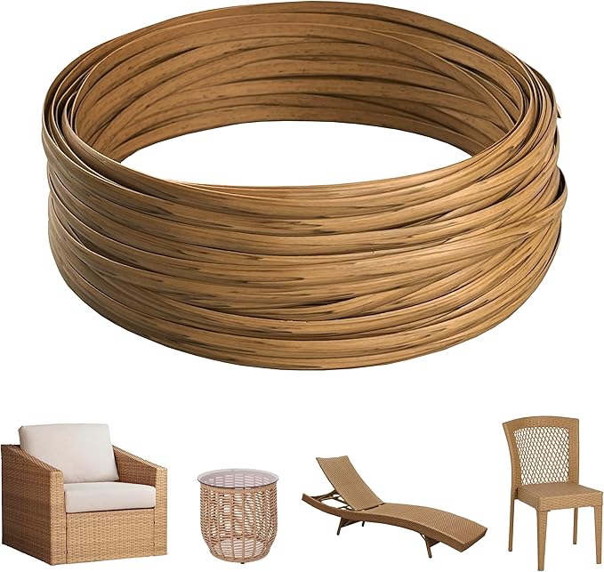 260 Ft Wicker Repair Supplies, Wicker Repair Kit, Plastic Rattan Material by Laphivieh