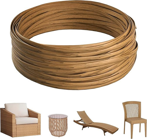 130 Ft Plastic Wicker Repair Supplies, Wicker Repair Kit, Synthetic Rattan by Laphivieh
