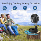 Belife X8 Portable Fan, 7200mAh Battery Powered Rechargeable, Oscillating USB - Image 5