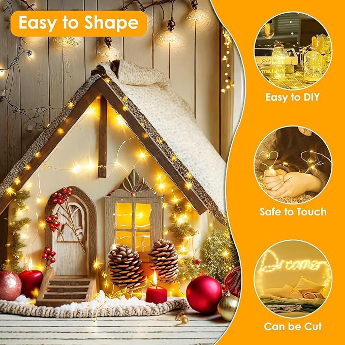 66Ft 200LED Fairy Lights Plug in - Image 5