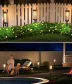 NEWMESSI 12 Pack Solar Pathway Lights Outdoor IP65 Waterproof Super Brightness - Image 7