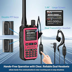 UV-5R Mini Ham Radio Handheld: Dual Band UHF VHF Two Way Radio Dual PTT - Image 4