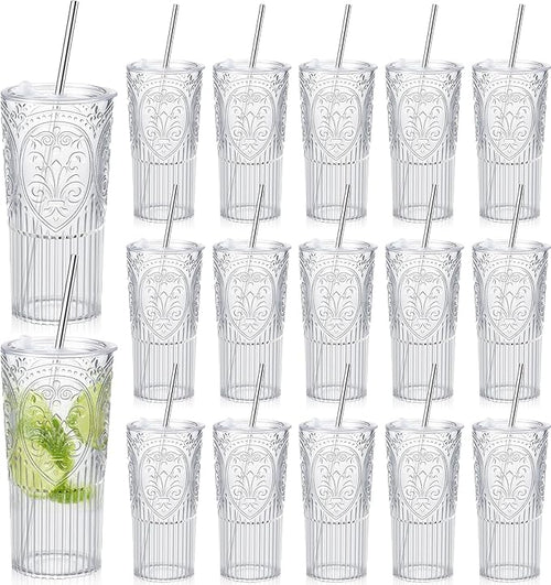16 Set 20oz Vintage Plastic Tumbler by Unknown