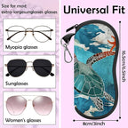 Glasses Case Sunglasses Eyeglass Soft Case Zipper Light Neoprene Pouch - Image 2
