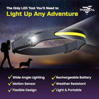 Tactical Headlight Rechargeable 230° Wide Beam LED Tactical Headlamp, - Image 2