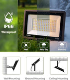 L LOHAS LED 150W Flood Light Outdoor, RGB Landscape Lighting - Image 6