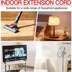 18/3 Indoor Extension Cord 6 FT, 3 Prong Power Cable, Suitable - Image 7