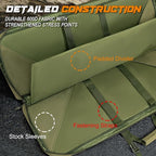 DULCE DOM 36 42 48 Inch Double Rifle Case, Tactical Soft Padded Backpack - Image 2