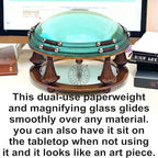 Antique Brass Magnifying Glass Lens - Image 5