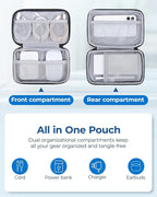 BAGSMART Electronics Organizer Travel Case, Cable Charger Cord Tech Organizer - Image 2