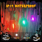 LED Outdoor String Lights 25Ft Orange Purple and Green Halloween Lights Outdoor - Image 3
